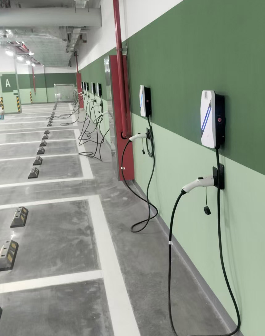 เครื่องชาร์จ EV ติดผนังขนาด 7kW สำหรับรัฐบาลเทศบาล Kunshan
